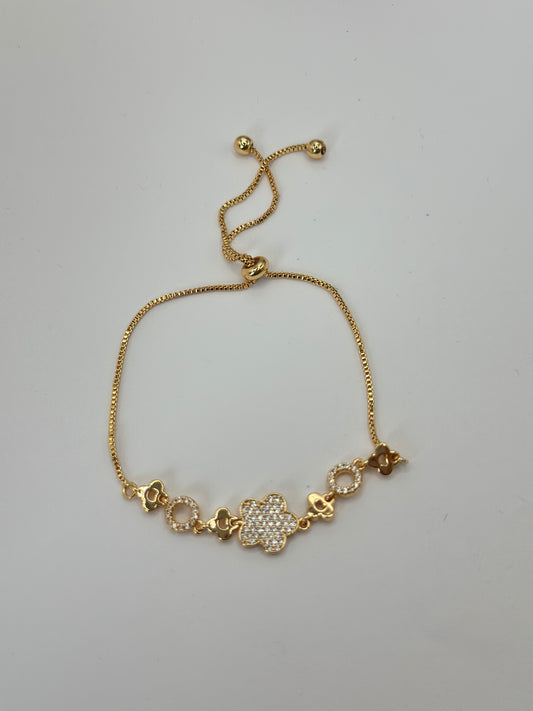 Pulsera Flores Pequeñas Ajustable
