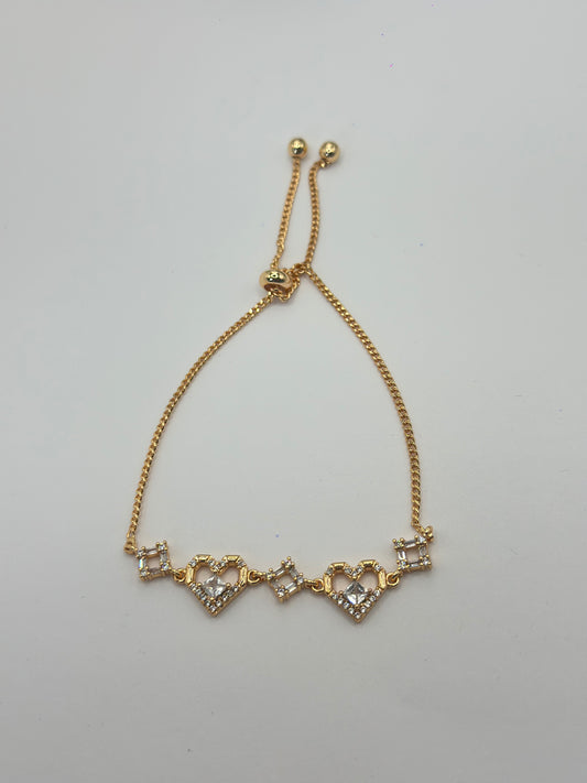Pulsera Corazones geometricos
