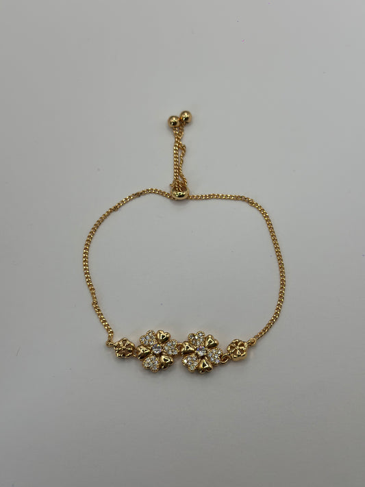 PULSERA AJUSTABLE TREBOLES