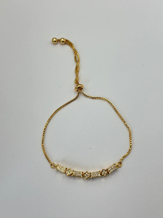 PULSERA AJUSTABLE GEOMETRIA BRILLANTE