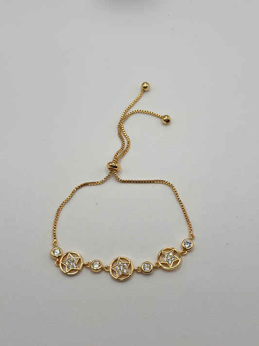 PULSERA AJUSTABLE BOX CHAIN ESTRELLA