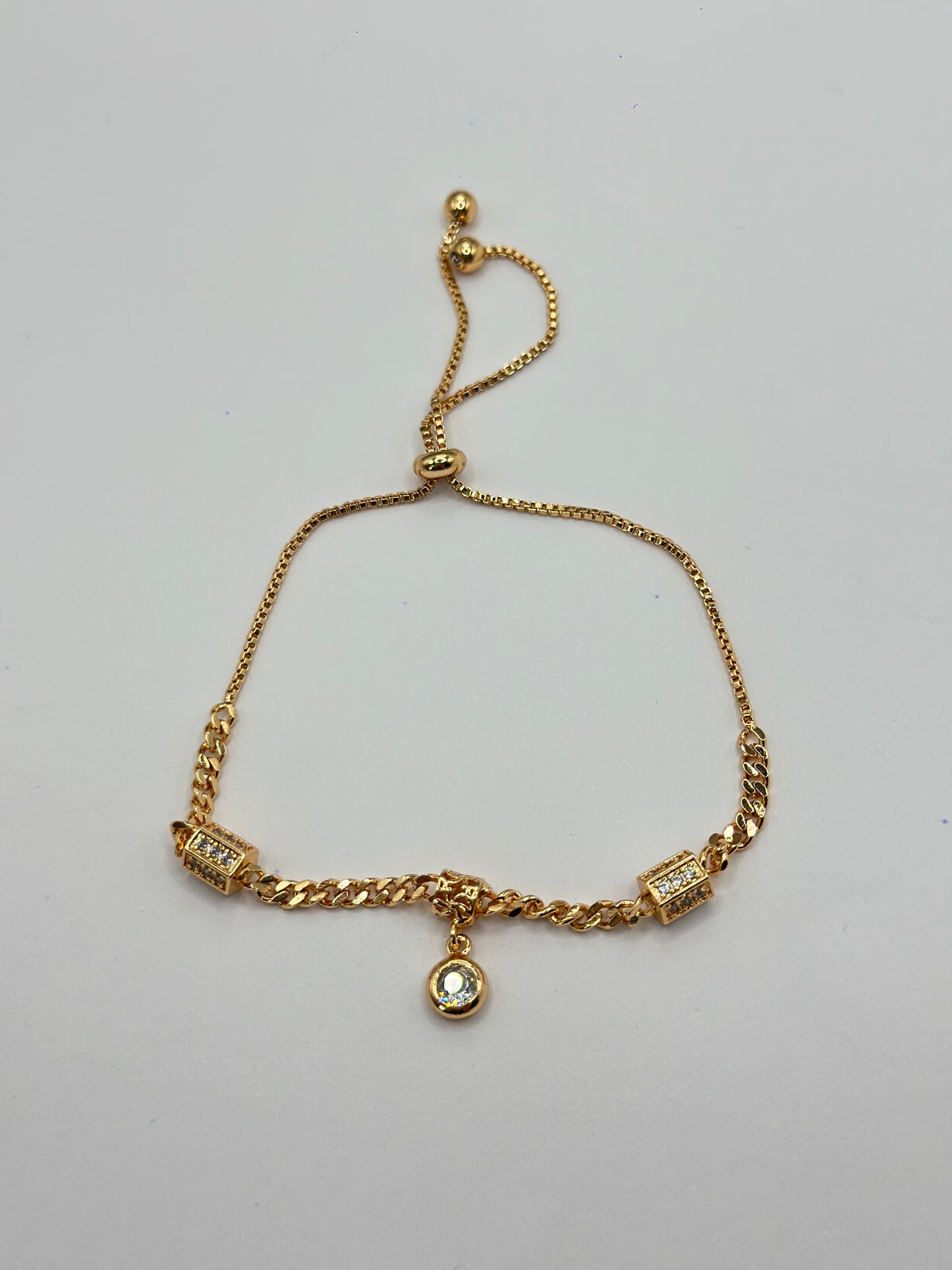 PULSERA AJUSTABLE CILINDRO PAVE