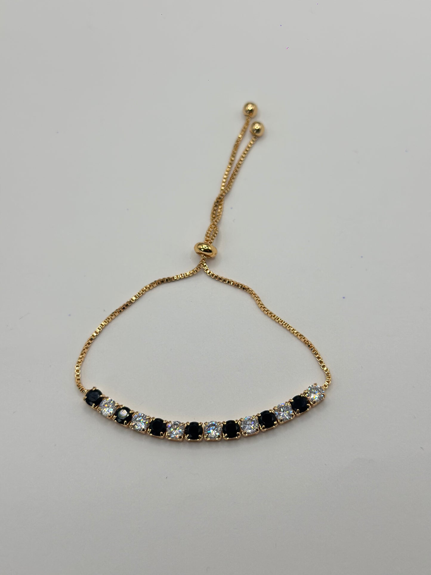 PULSERA AJUSTABLE TENNIS BICOLOR