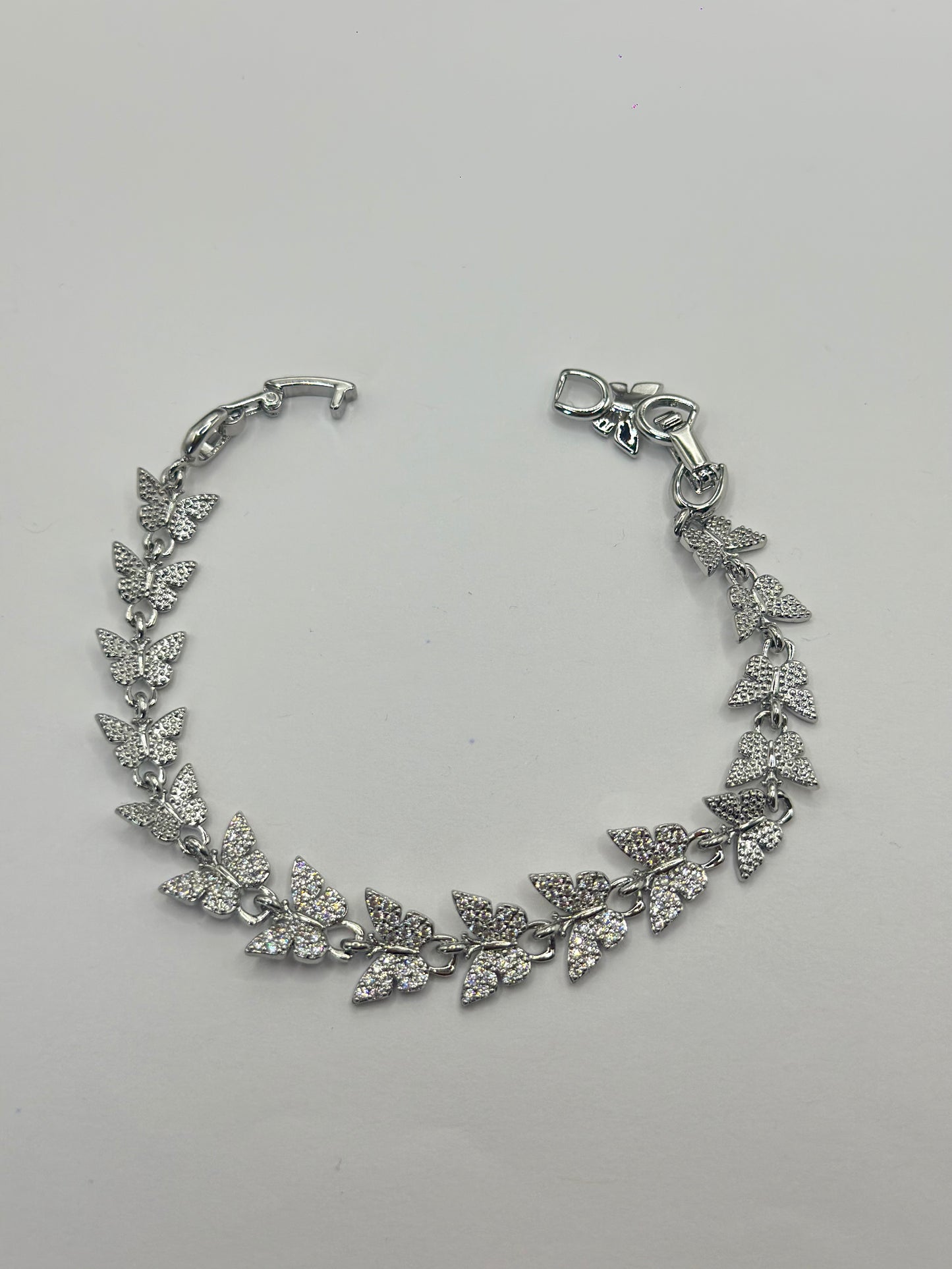PULSERA ESLABONADA MARIPOSA PAVÉ