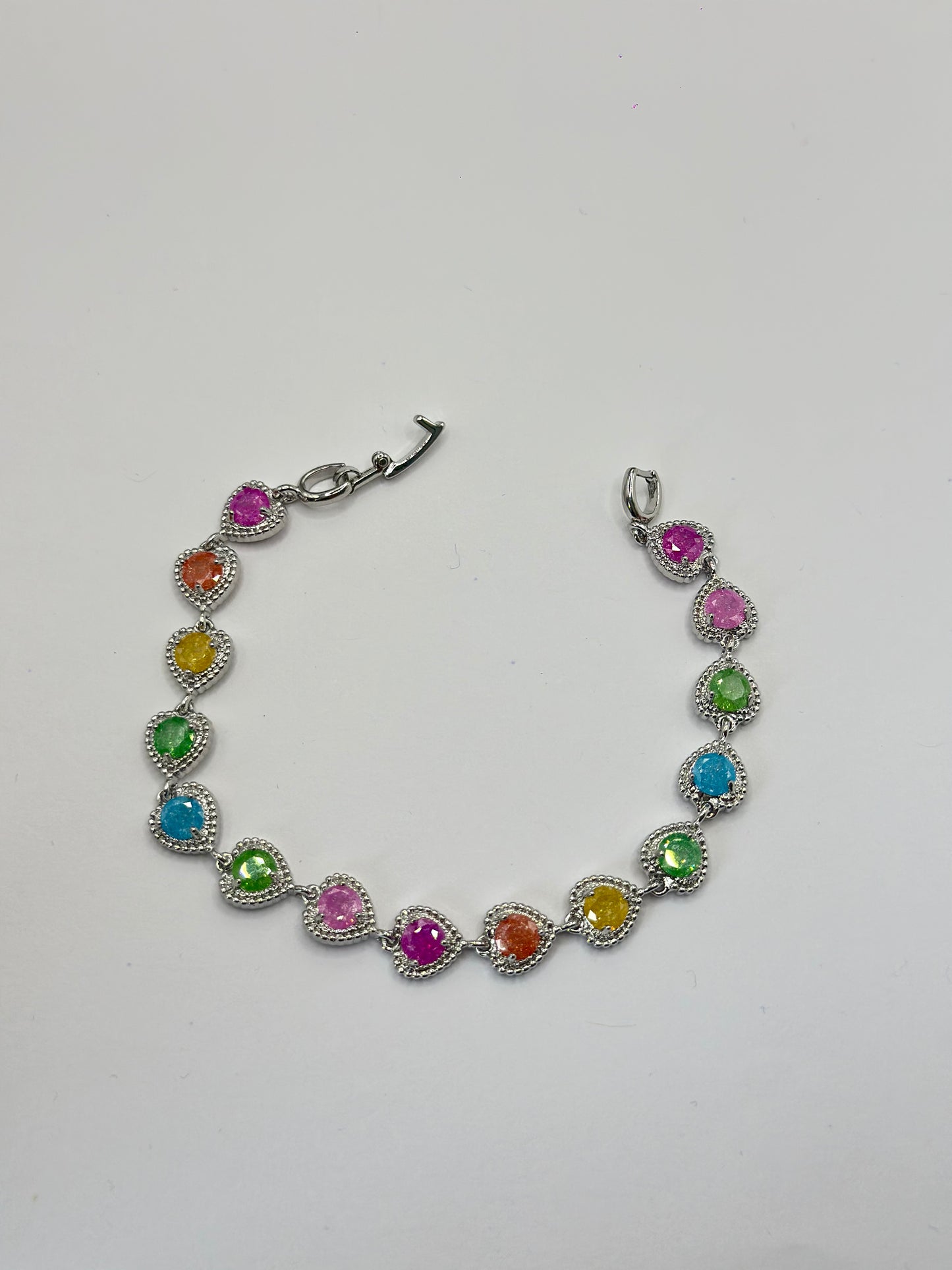 Pulsera Corazon arcoiris
