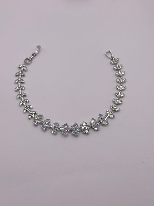 PULSERA HOJAS BRILLOSAS