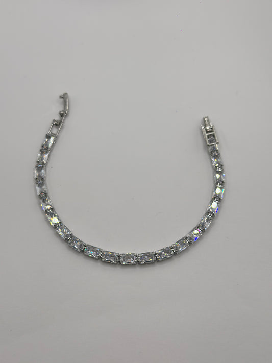 pulsera tennis corte esmeralda