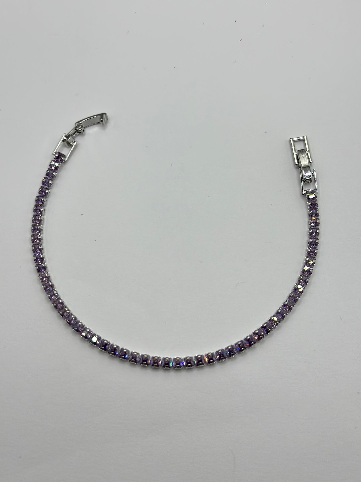 pulsera brillos morados