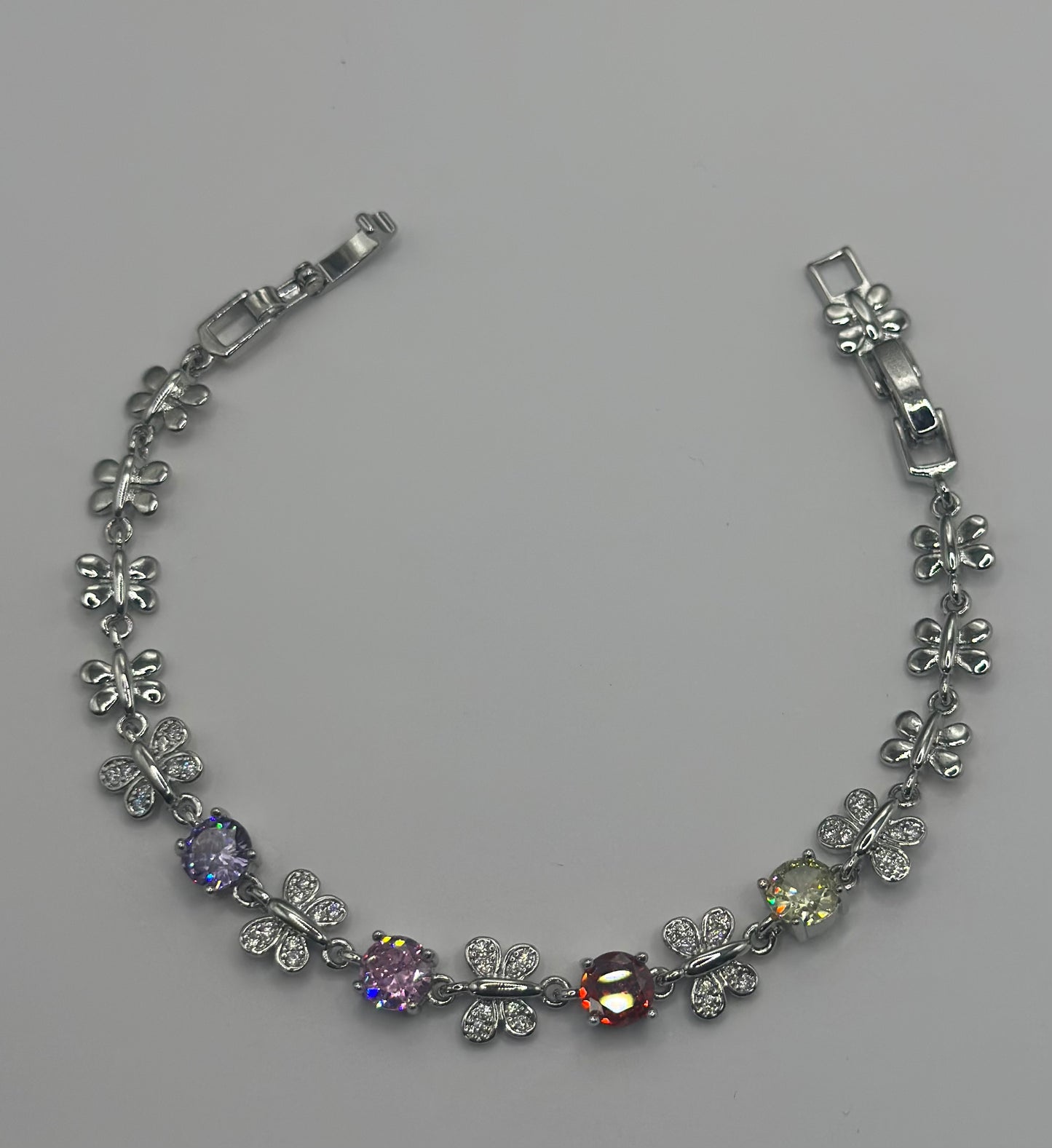 PULSERA MARIPOSAS BRILLOSAS