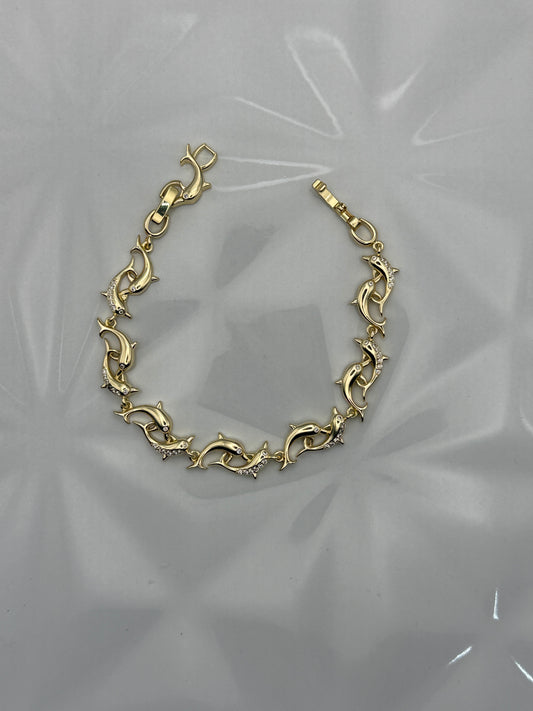 Pulsera de Delfines con Zircones