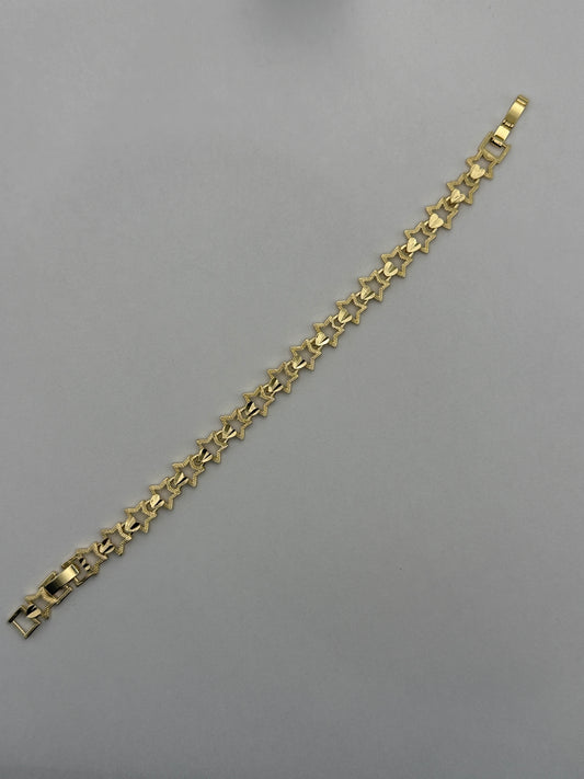 Pulsera de Estrellas con Corazones