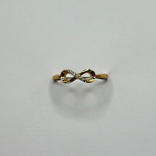 ANILLO INFINITO MITAD PAVE