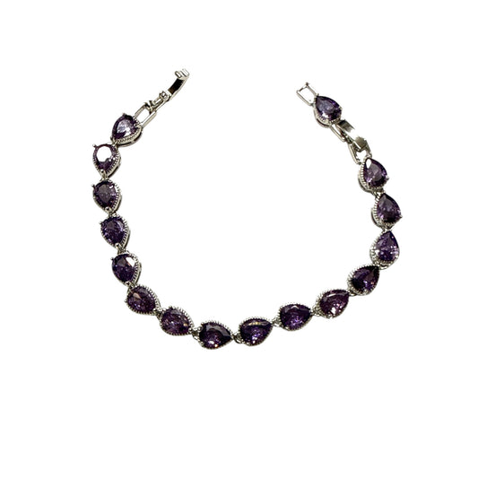 pulsera de tenis Morada