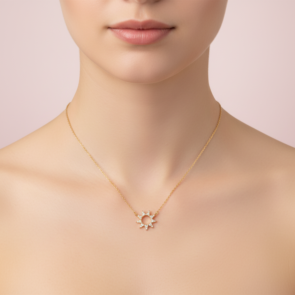 Collar de Sol con Zircones