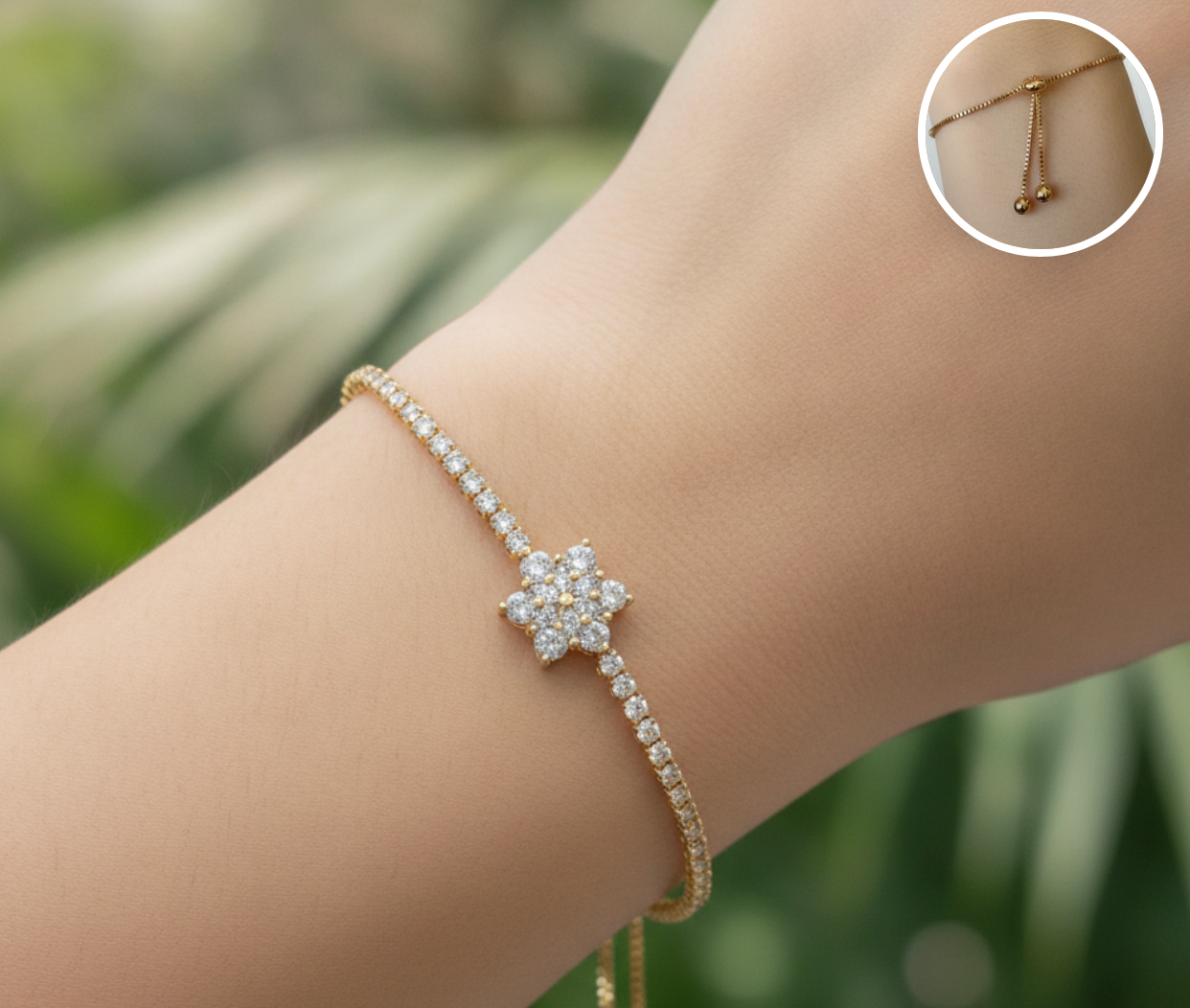 Pulsera Ajustable Estrella floral