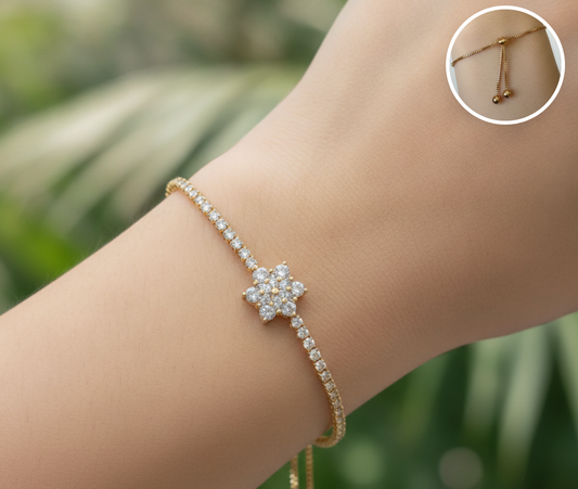 Pulsera Ajustable Estrella floral