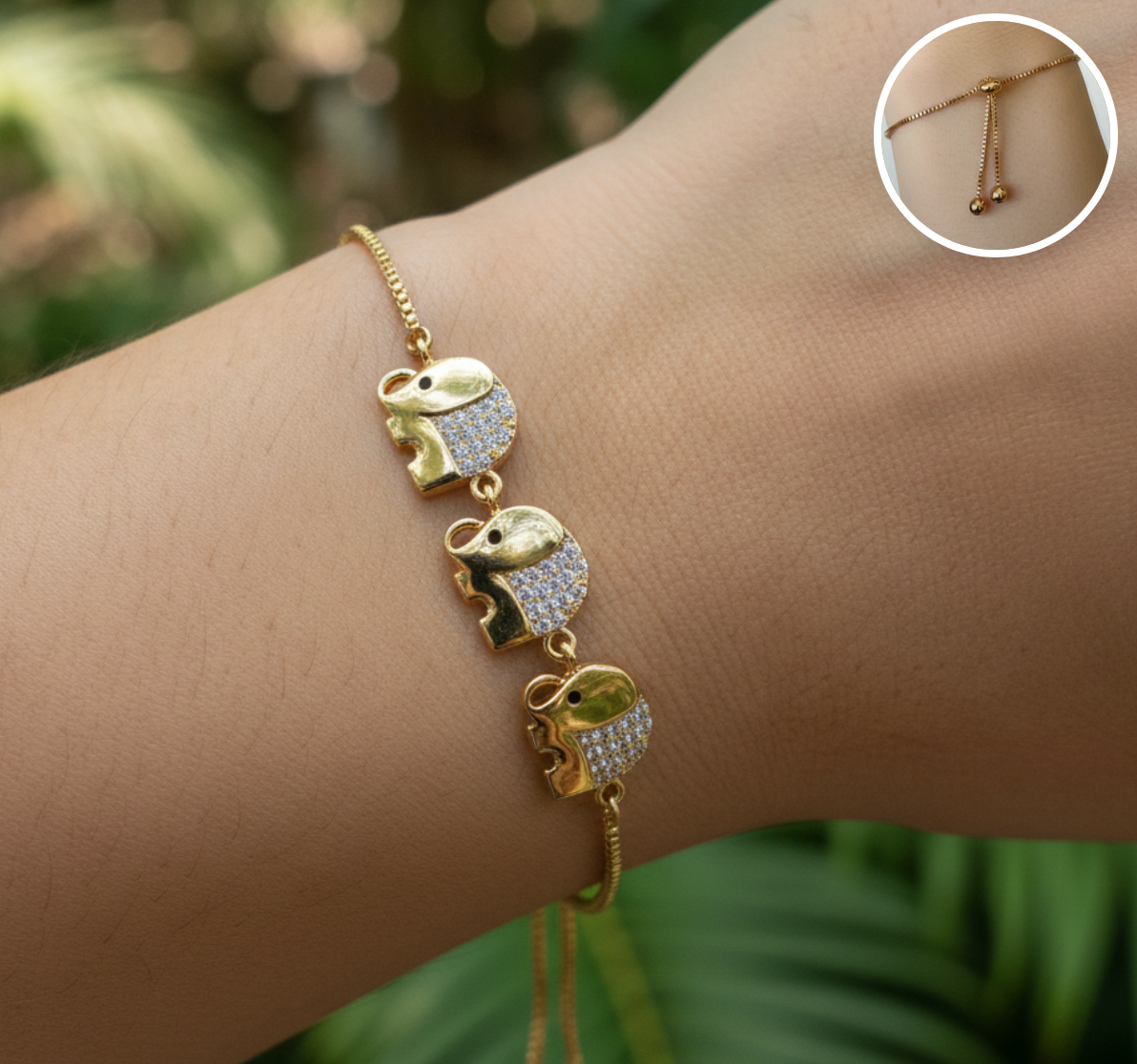 PULSERA AJUSTABLE TRIO DE SUERTE