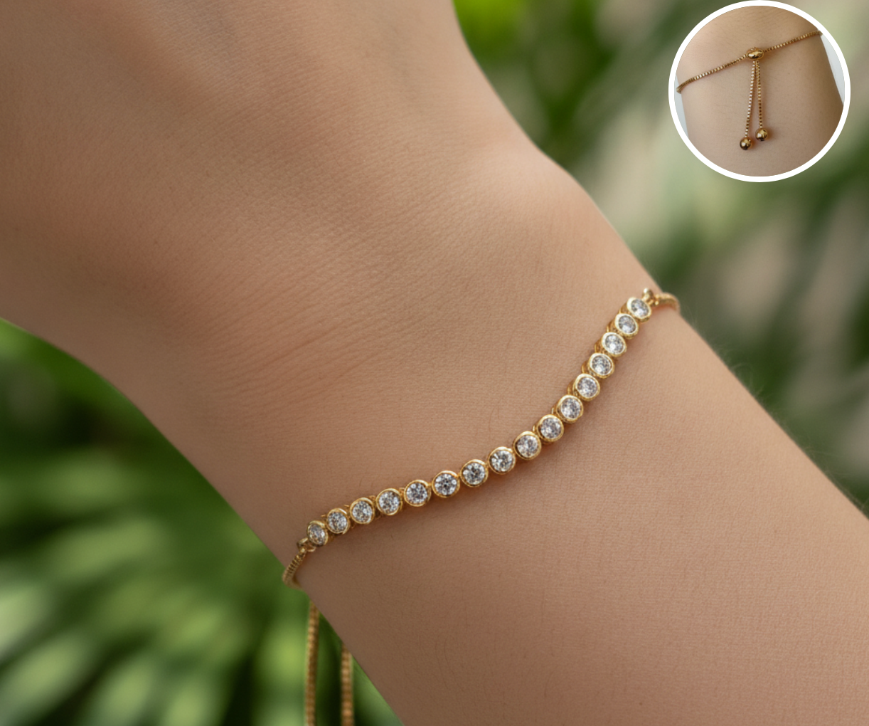 PULSERA AJUSTABLE BRILLO PURO