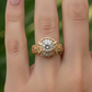 ANILLO SOLITARIO PAVÉ