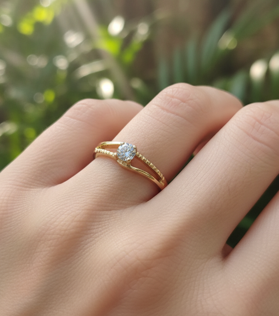 ANILLO SOLITARIO CAMINOS UNIDOS