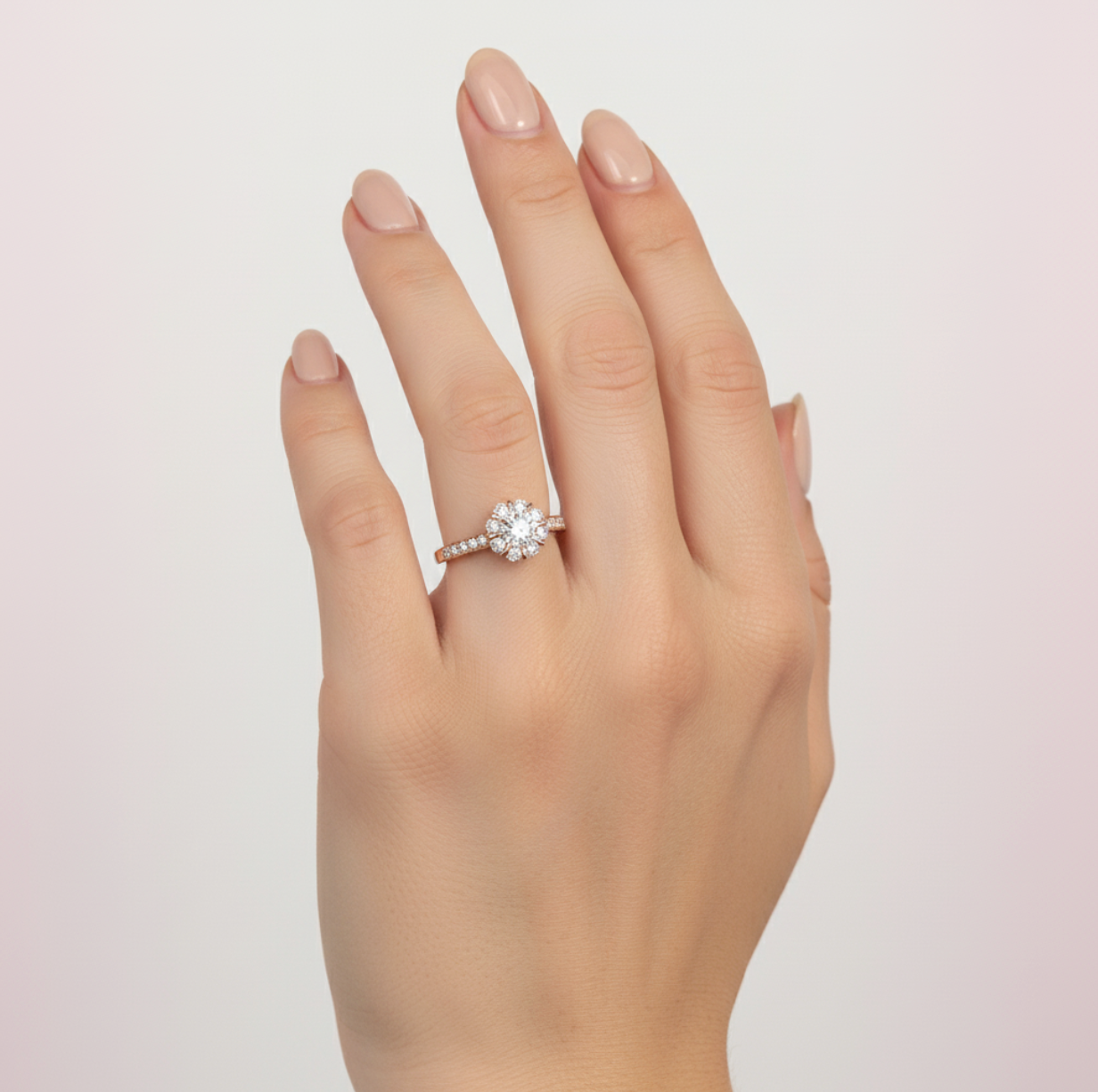 Anillo cluster en forma de rombo