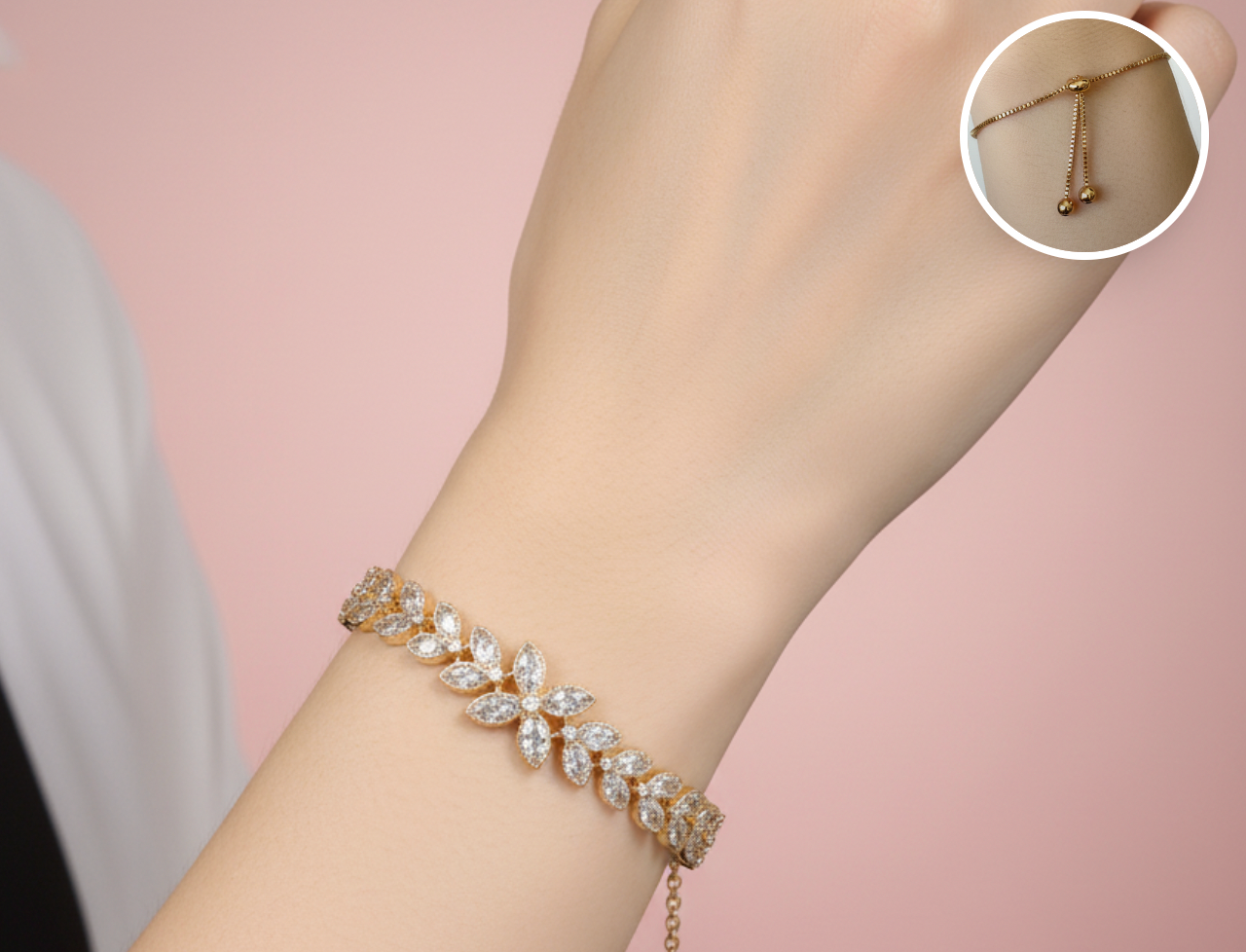 Pulsera Floral de Hojas