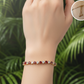 pulsera  de corazones bicolor