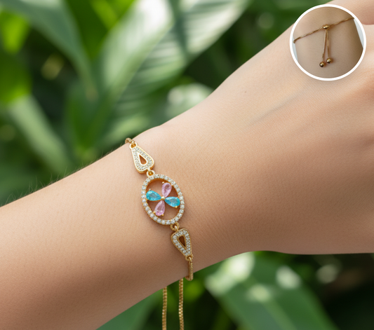 Pulsera  Ovalo Flor colores