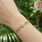 pulsera de círculos con halo de zirconia