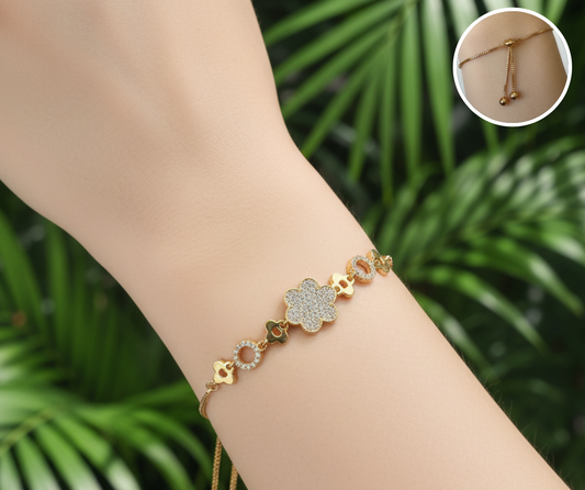 Pulsera Flores Pequeñas Ajustable
