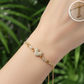Pulsera Ajustables de corazón con flores