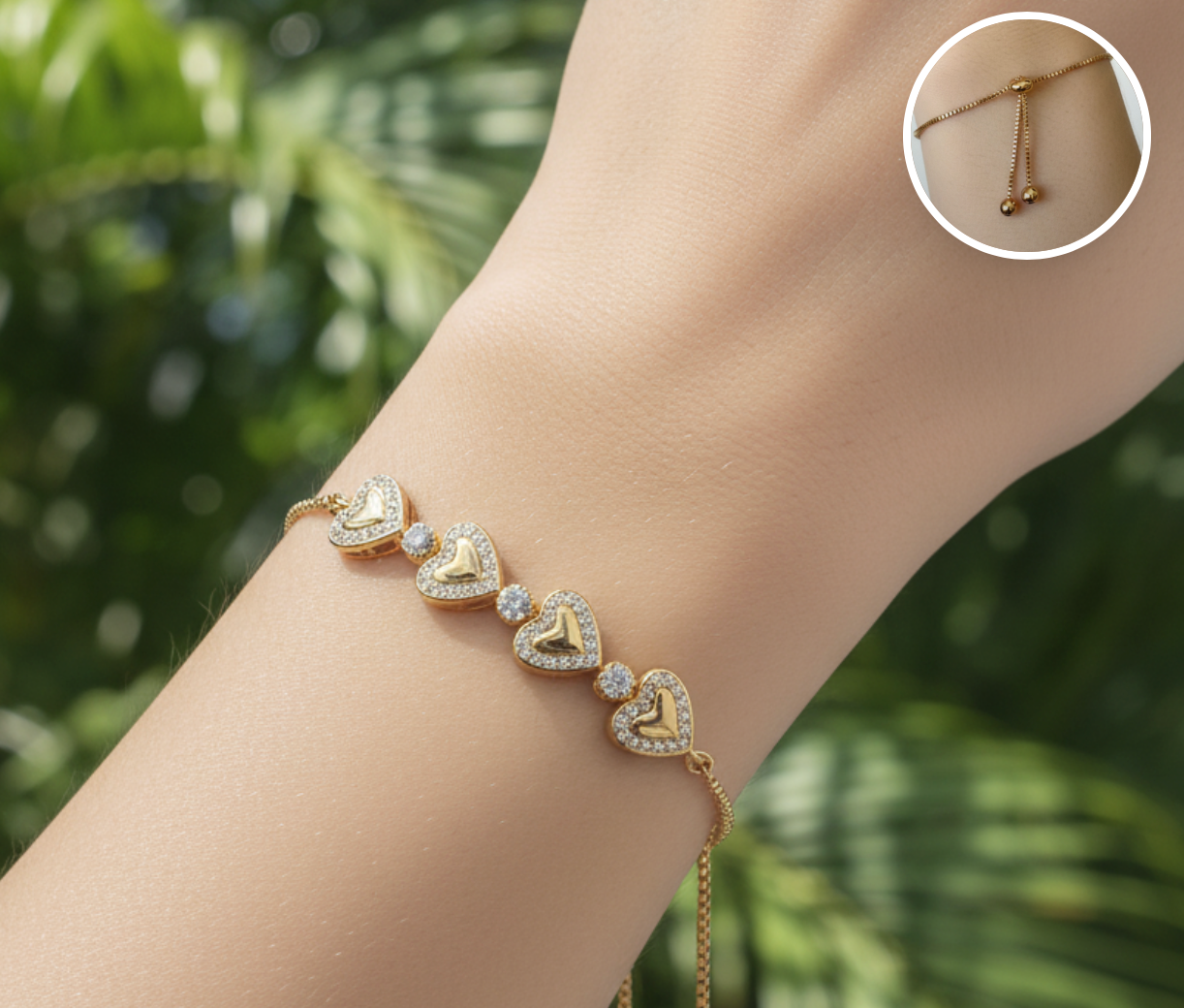 Pulsera Ajustable lazos de amor