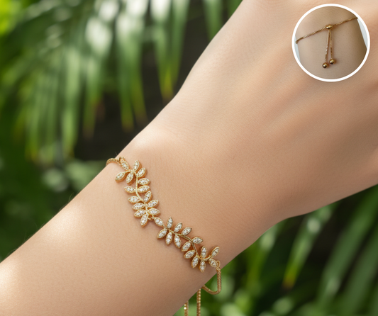 Pulsera Ajustable Rama dorada