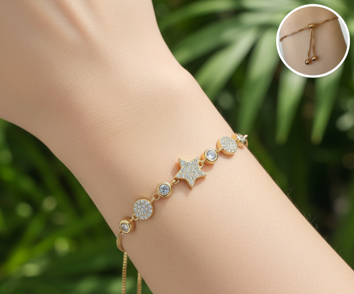 Pulsera Ajustable deseo de estrellas