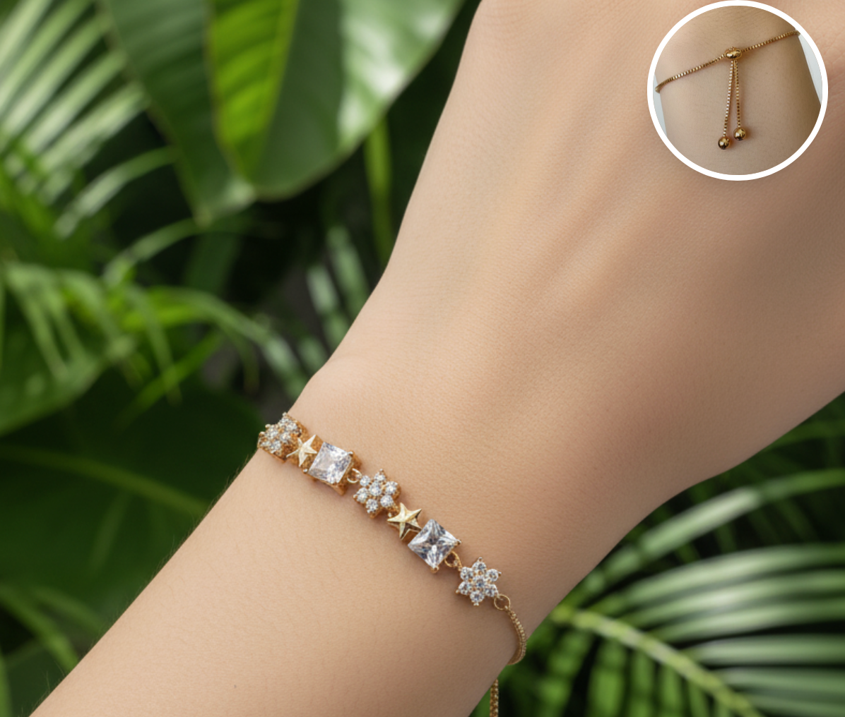 Pulsera Ajustable constelación brillante