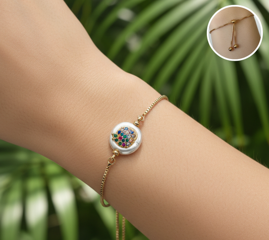 Pulsera Ajustable de manzana colorida