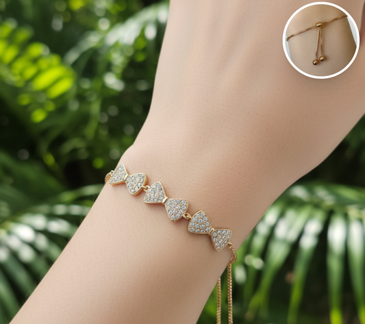 Pulsera Ajustable Triple moño