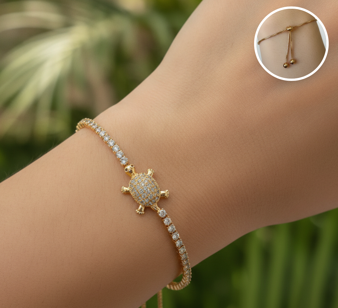 PULSERA AJUSTABLE TORTUGA DE LA SUERTE