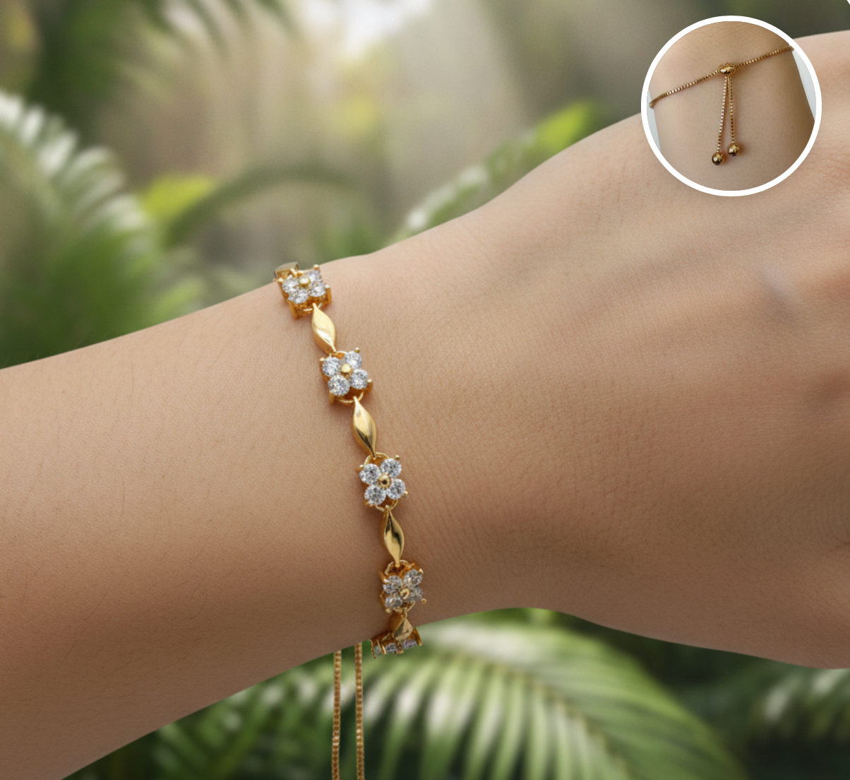 PULSERA AJUSTABLE PRIMAVERA BRILLANTE