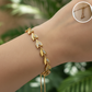 PULSERA AJUSTABLE ESPIJA DORADA