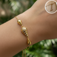 PULSERA AJUSTABLE CONICO PAVE RAYADO