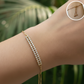 PULSERA AJUSTABLE DOBLE LINEA PAVE