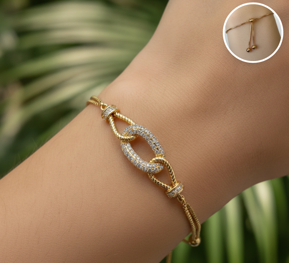 PULSERA AJUSTABLE NUDO ETERNO