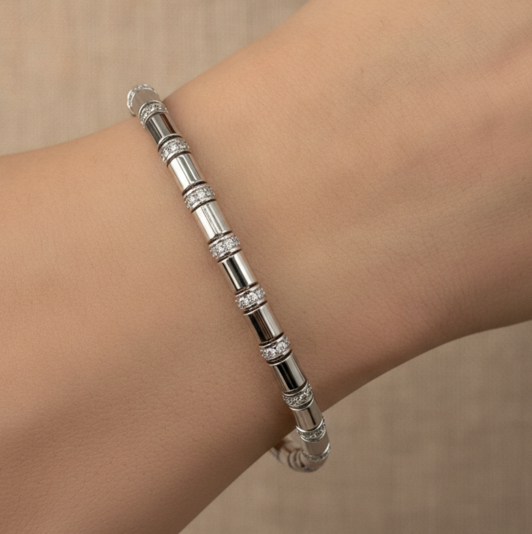 PULSERA TUBO PAVÉ