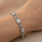 105cpr1PULSERA ESLABONADA FLORAL