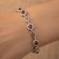 PULSERA HALO RUBI FILIGRANA