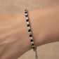 Pulsera blanco y negro billante