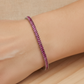 Pulsera tennis rosa
