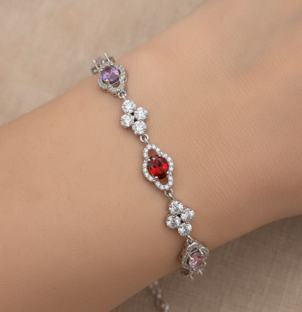 PULSERA TRICOLOR REAL