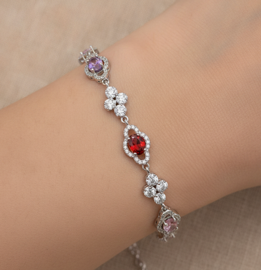 PULSERA TRICOLOR REAL